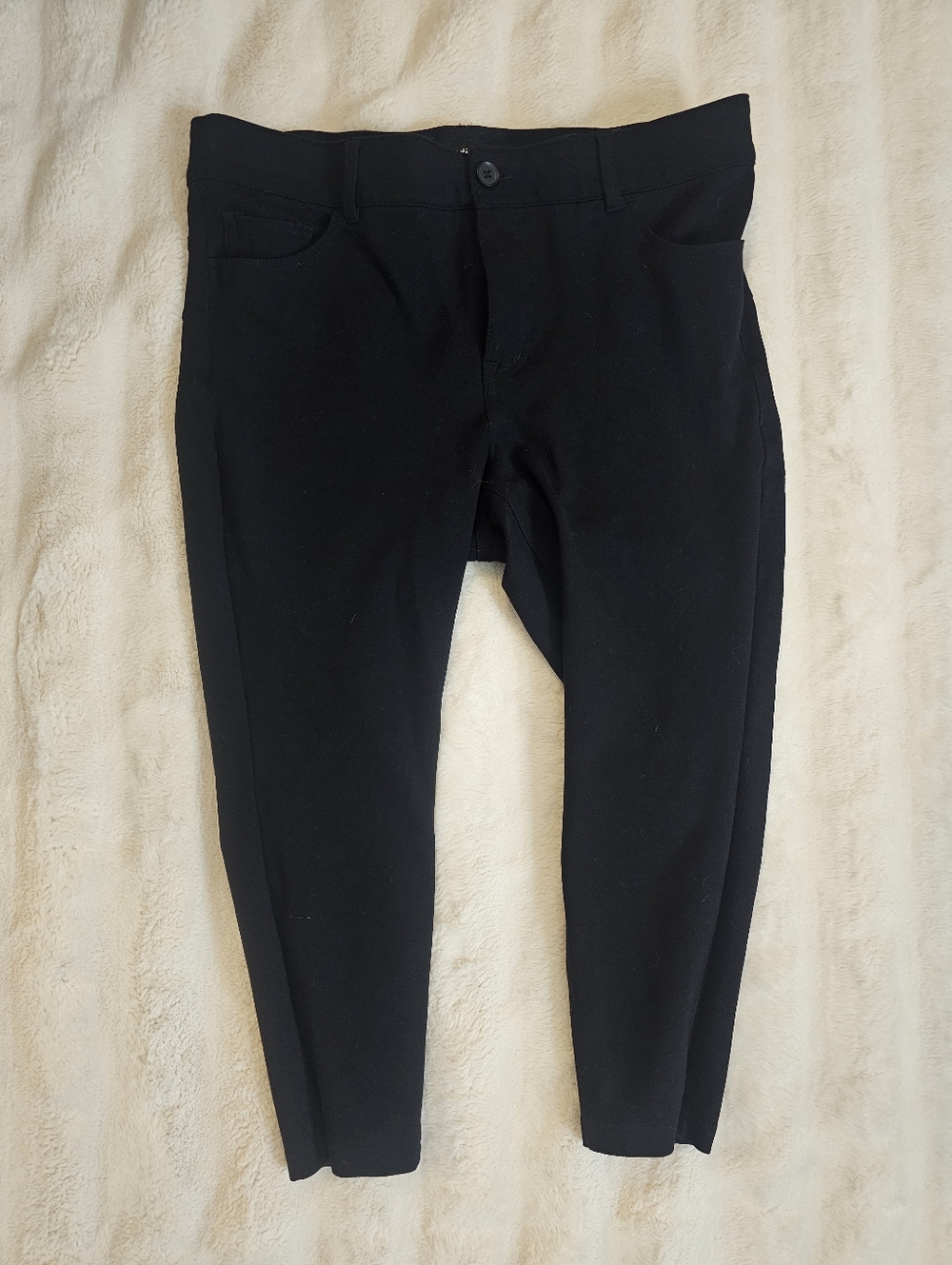 Women's 5 Pocket Black Slim Stretch Pants